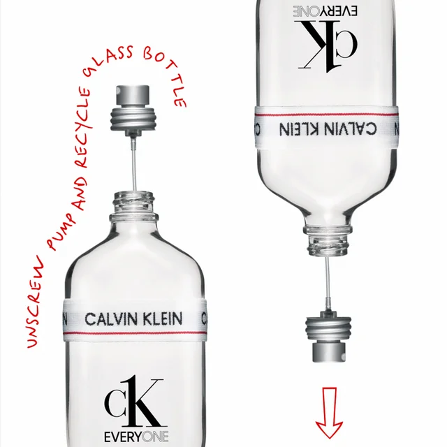unscrew pump and recycle glass bottle