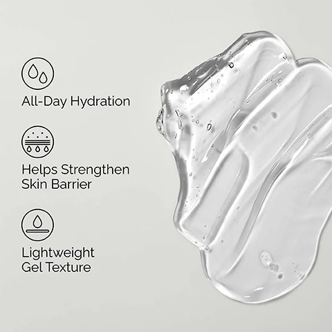 Image 1 - A clear, translucent gel with air bubbles is displayed on the right, while on the left, three icons accompany text describing product benefits: All-Day Hydration, Helps Strengthen Skin Barrier, Lightweight Gel Texture. Image 2 - A persons hand applies clear gel to their cheek, with overlay text that reads: Lightweight, Ideal for Oily Skin, and Gel, Non-Greasy Formula. Image 3 - The image displays key ingredients for Natural Moisturizing Factors + Beta Glucan with a clear liquid swatch, listing Amino Acids that Mimic skins natural moisturizing factors, Ceramides that Supports the skin barrier, and Beta-Glucan as a Humectant that helps support skin hydration. Image 4 - The image displays three swatches of moisturizer textures, a clear gel, a white cream, and a thicker white cream, each with a description; the visible text reads: Pick Your Moisturizer: Natural Moisturizing Factors + Beta Glucan Our lightweight gel moisturizer. Natural Moisturizing Factors + HA Our original surface hydrator. Natural Moisturizing Factors + PhytoCeramides Our richest most nourishing moisturizer. Image 5 - A flat lay of The Ordinary skincare products, arranged in three sections for a regimen, showing a cleanser tube, a toning solution bottle, a serum dropper bottle, and a moisturizer tube, with liquid splashes and drops, with visible text: A simple regimen for brighter skin. PREP • 〇 〇 Glucoside Foaming Cleanser. The Ordinary. Glucoside Foaming Cleanser Nettoyant Facial Moussant au Glucoside. Clinical Formulations with integrity Formulations Cliniques Empreintes dintégrité. TREAT • • 〇 Glycolic Acid 7% Toning Solution Niacinamide 10% + Zinc 1%. The Ordinary. Glycolic Acid 7% Toning Solution pH ~3.6 Solution Tonifiante à lAcide Glycolique pH ~3.6. Clinical Formulations with integrity Formulations Cliniques Empreintes dintégrité. The Ordinary. Niacinamide 10% + Zinc 1%. Clinical Formulations with integrity Formulations Cliniques Empreintes dintégrité. SEAL • • • Natural Moisturizing Factors + Beta Glucan. The Ordinary. Natural Moisturizing Factors + Beta Glucan Light Surface Hydration Formula Facteurs Naturels dHydratation + Bêta-Glucane Formule dHydratation Légère. Clinical Formulations with integrity Formulations Cliniques Empreintes dintégrité.
