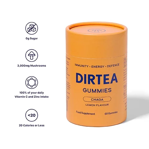 0g sugar, 3,000mg mushrooms, 100% of your daily vitamin c and zinc intake, 20 calories or less.