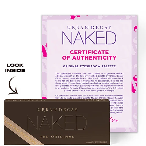 Image 1, look inside. image 2, our 12 most iconic neutrals. high payoff nudes, silky texture, blends seamlessly, lasts all day, vegan formula. no animal derived ingredients or by products.