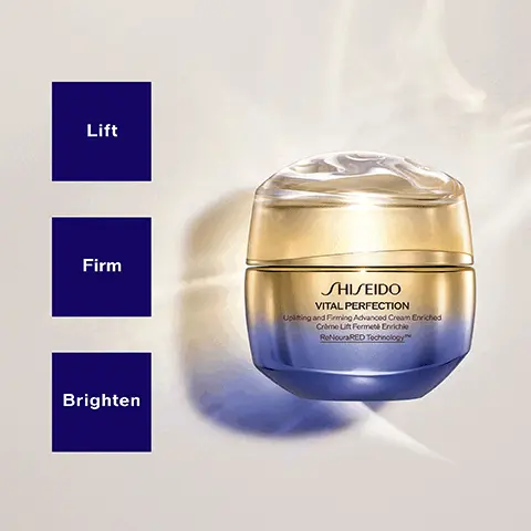 Lift. Firm. Brighten. Patented SafflowerREDtm Helps to boost skin's self-regeneration. ReneuraRED Technology tm For fast and long lasting results. In vitro test. SafflowerREDTM Exclusively grown in Japan, helps to lift, firm and make skin more even-toned.