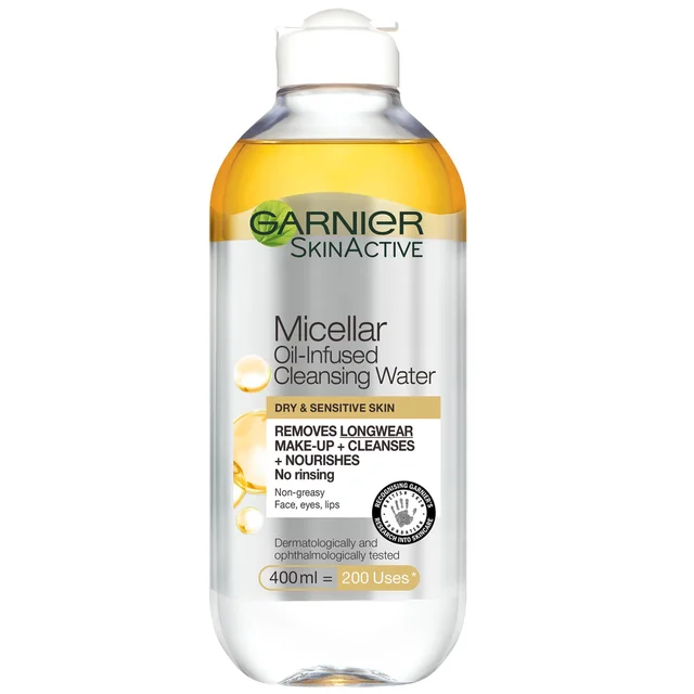 Garnier Micellar Water Oil Infused Facial Cleanser and Makeup Remover 400ml