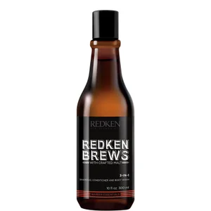 Redken Brews Men's 3 in 1 Shampoo 300 ml - undefined undefined