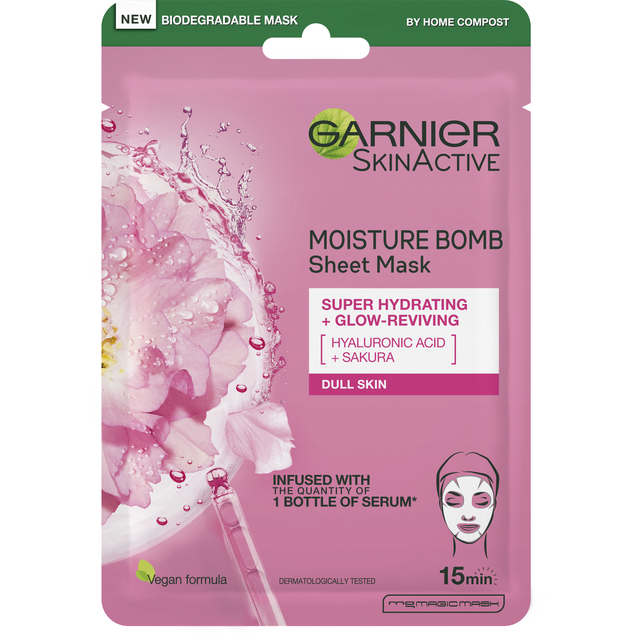 Garnier Moisture Bomb Sakura Hydrating Face Sheet Mask