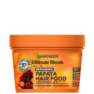 Garnier Ultimate Blends Hair Food Papaya 3-in-1 Damaged Hair Mask Treatment 390ml - undefined undefined