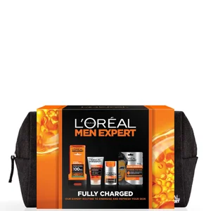 L'Oréal Paris Men Expert Fully Charged Washbag 4 Piece Gift Set For Him - undefined undefined