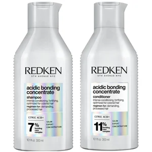 Redken Acidic Bonding Concentrate Shampoo and Conditioner Bond Repair Bundle 2 x 300ml - undefined undefined