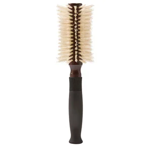 Christophe Robin Pre-Curved Blowdry Hairbrush with Natural Boar-Bristle and Wood - 12 Rows - undefined undefined