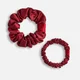 ESPA Silk Scrunchie - Claret Rose - Small & Regular