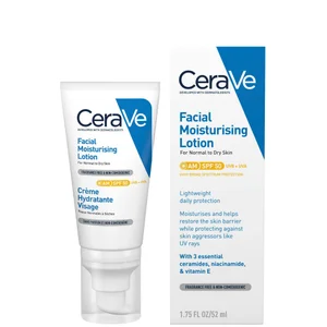 CeraVe AM Facial Moisturising Lotion SPF50 for Normal to Dry Skin 52ml - undefined undefined