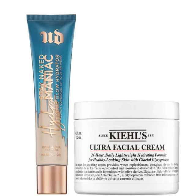 Urban Decay Hydromaniac Tinted Glow x Kiehl's Ultra Facial Cream 125ml Bundle (Various Shades)