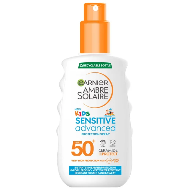 Garnier Ambre Solaire Kids' SPF 50+ Sensitive Advanced Sun Spray 150ml