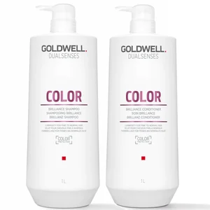 Goldwell Dualsenses Color Brilliance Shampoo and Conditioner 1L Duo - undefined undefined