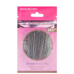 brushworks Brown Bobby Pins - undefined undefined