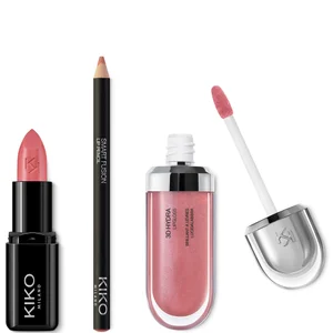KIKO Milano Exclusive Rosey Nude Lip Trio - undefined undefined