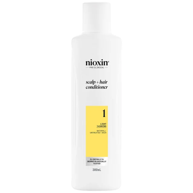 NIOXIN Scalp and Hair Thickening System 1 Conditioner for Natural Hair with Light Thinning 300ml