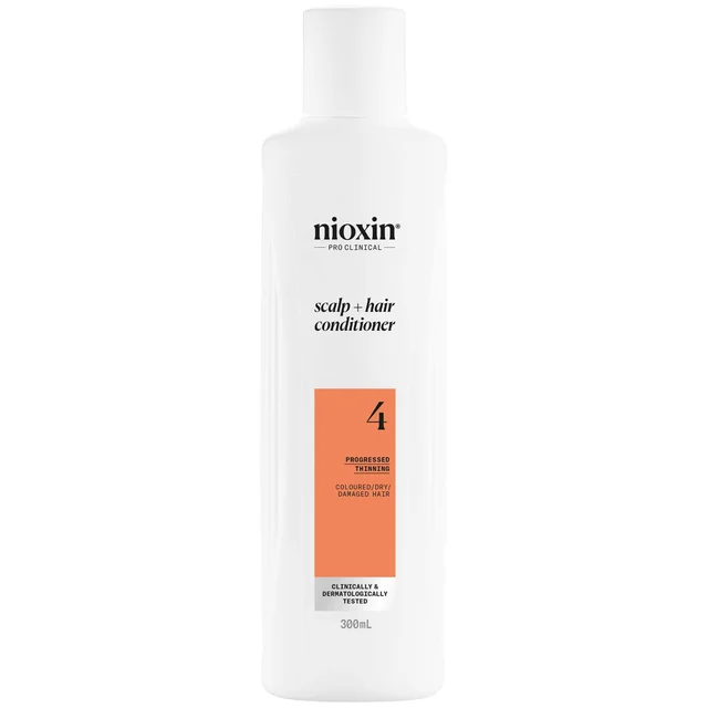 NIOXIN Scalp and Hair Thickening System 4 Conditioner for Coloured Dry and Damaged Hair with Progressed Thinning 300ml