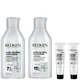 Redken Acidic Bonding Concentrate Shampoo and Conditioner 300ml with Leave-In Treatment 2 x 30ml, Bond Repair for Damaged Hair