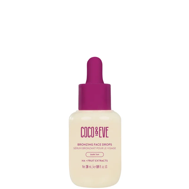 Coco & Eve Bronzing Face Drops (Dark Tan) 30ml