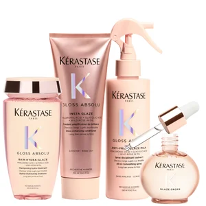 Kérastase Gloss Absolu Shampoo, Conditoner, Milk and Oil Bundle - undefined undefined