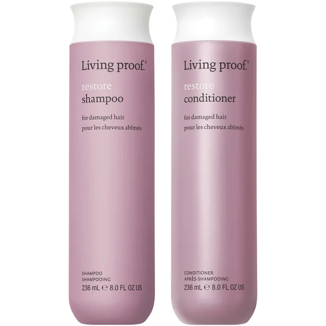 Living Proof Restore Shampoo and Condtioner Bundle for Damage Repair, Strengthening and Shine