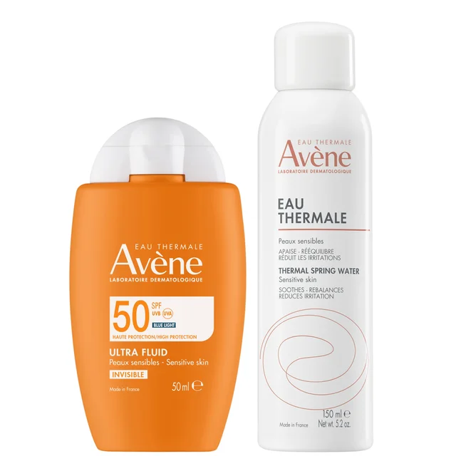 Avène Fluid Invisible and Thermal Water Bundle