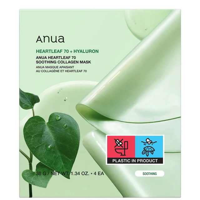 Anua Heartleaf 70 Soothing Collagen Mask (4 Sheets) 38g