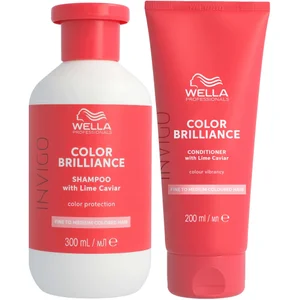 Wella Professionals Care Invigo Color Brilliance Colour Protection Shampoo & Conditioner for Fine Medium Hair 300ml - undefined undefined
