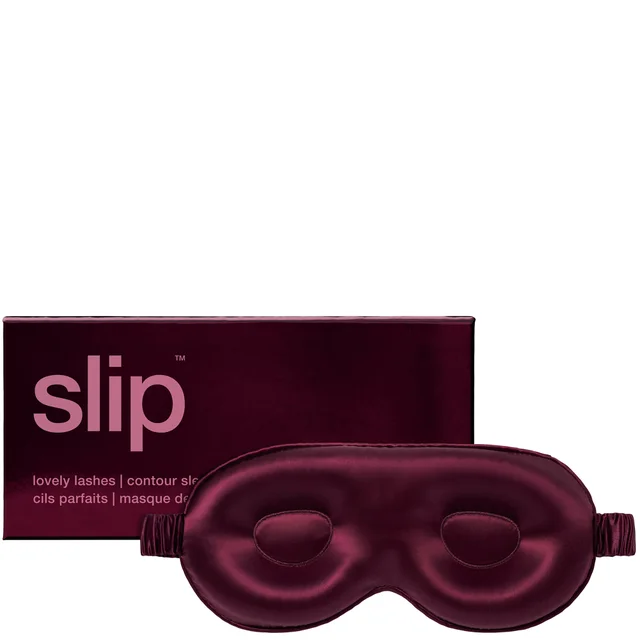 slip pure silk contour sleep mask - crimson
